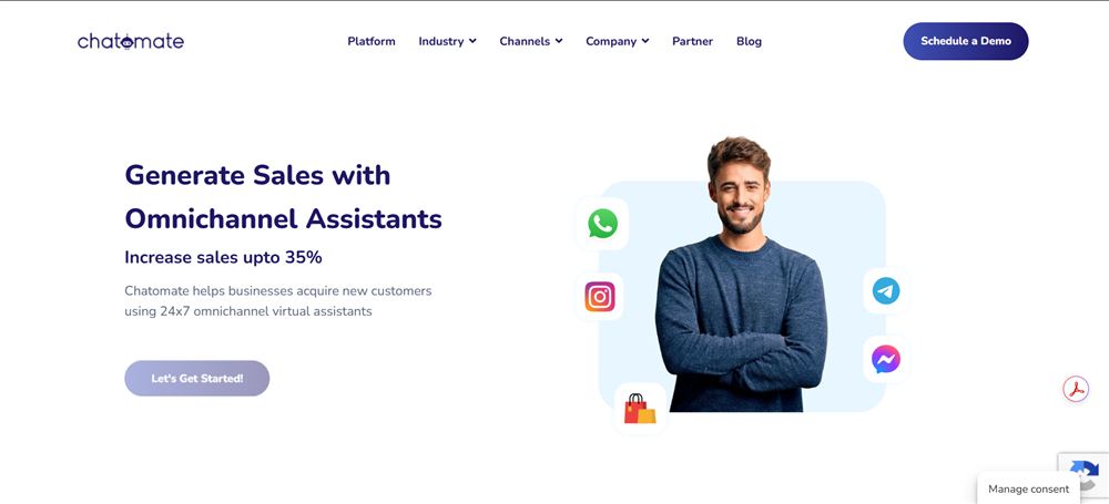 Chatomate platform preview
