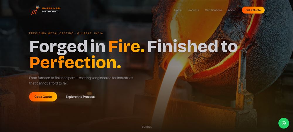 Shree Hari Metacast website preview